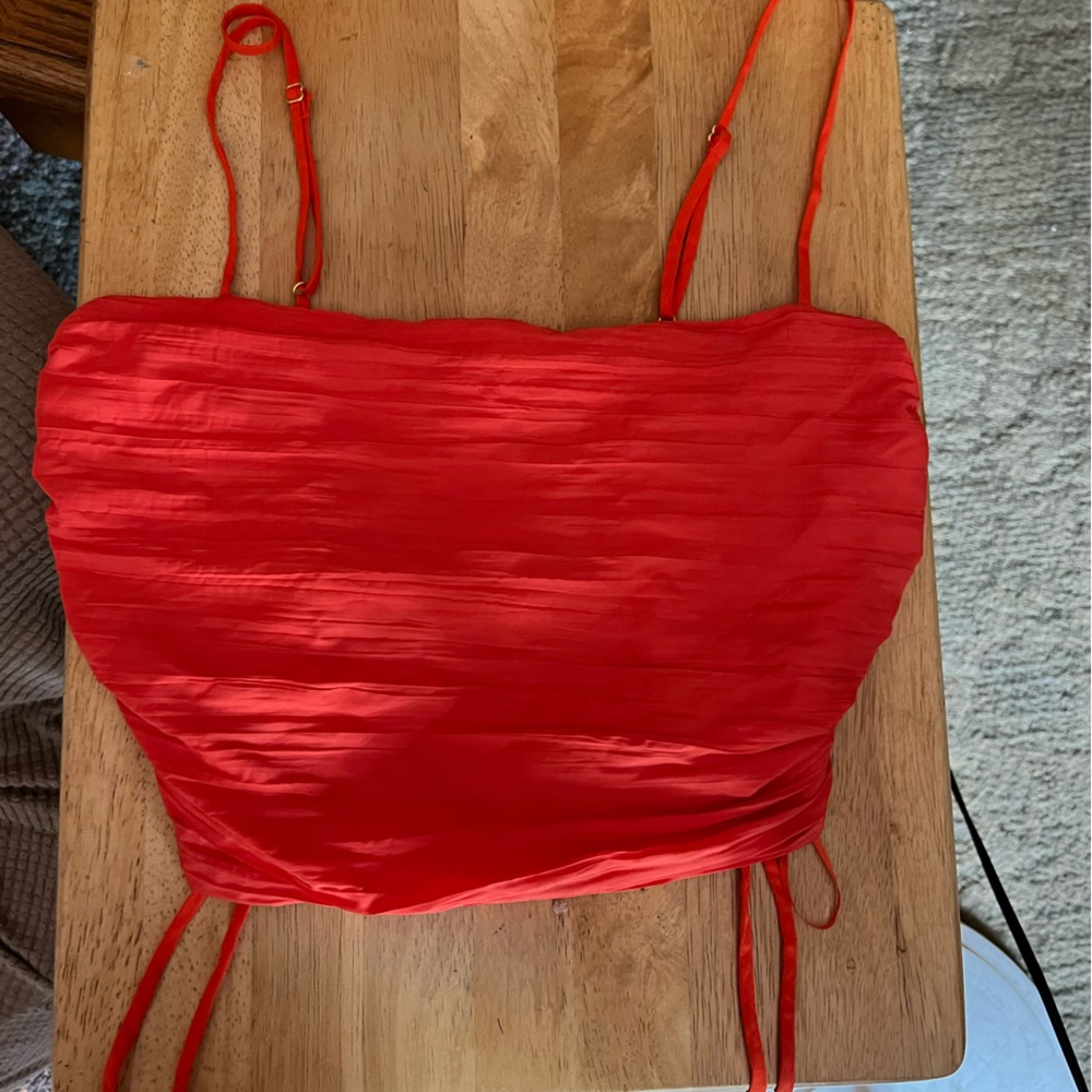red crop top from urban outfitters